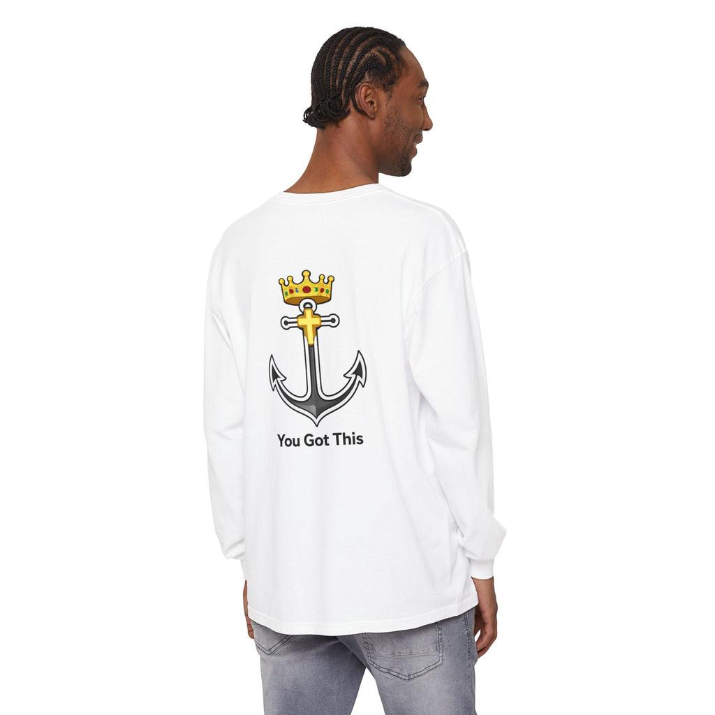 Adult Unisex Anchor Crown Long Sleeve Tee — "You Got This" Motivational Shirt