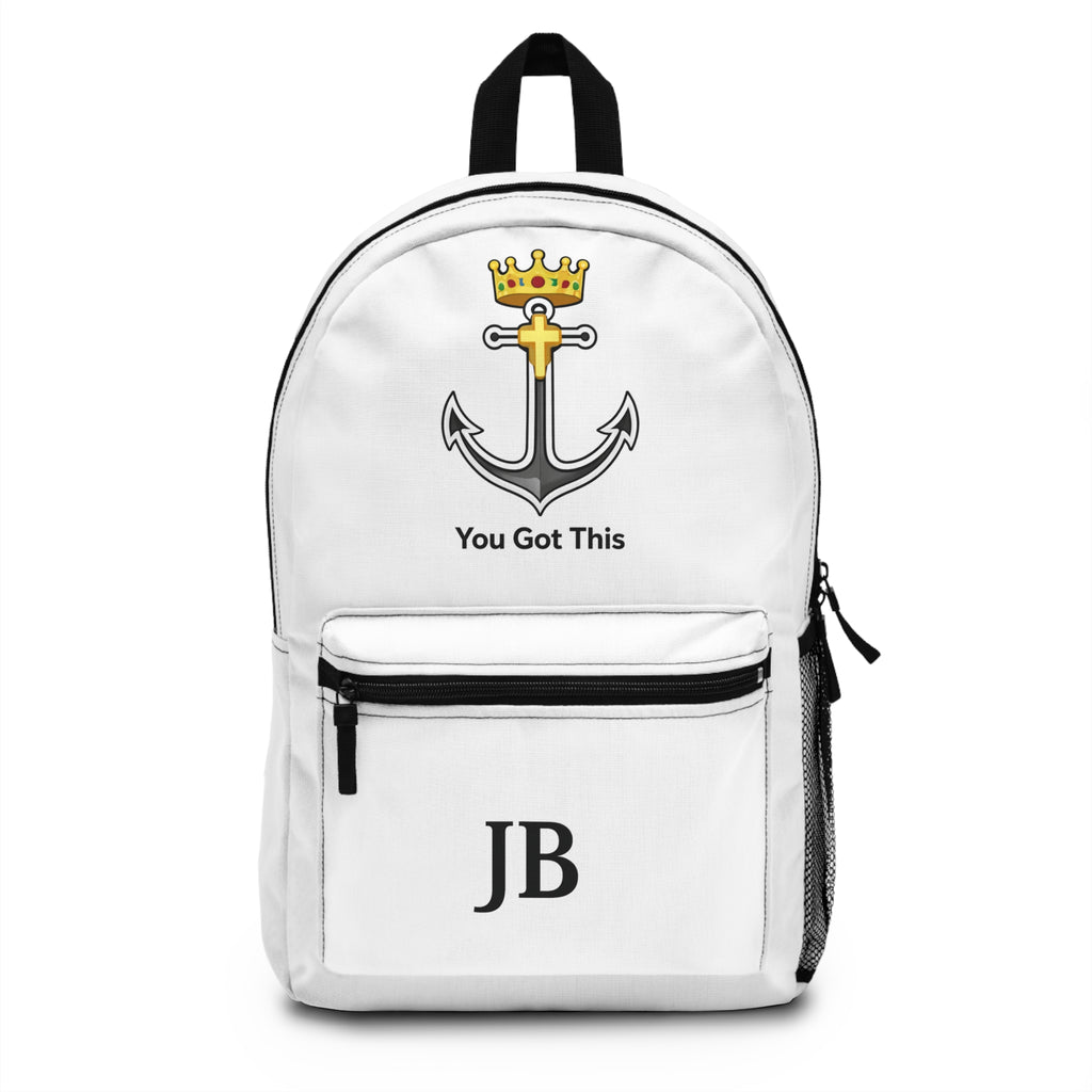 Anchor Crown Backpack — 'You Got This' Motivational Personalized Backpack