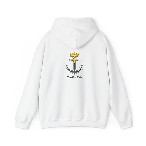 Adult Unisex Monogram Hoodie - Minimal 'JB' Chest Initials Casual Pullover